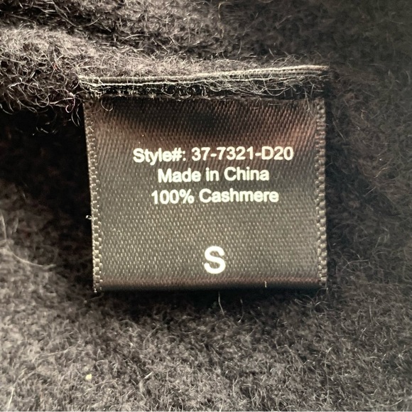 Jenni Kayne Cashmere Cocoon V Neck Button Knit Oversized Cardigan Sweater Black - Picture 9 of 10